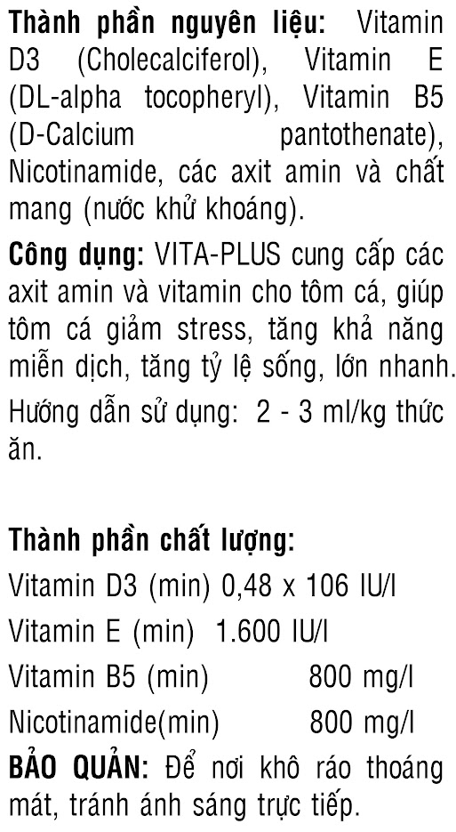 VITA PLUS TĂNG ĐỀ KHÁNG